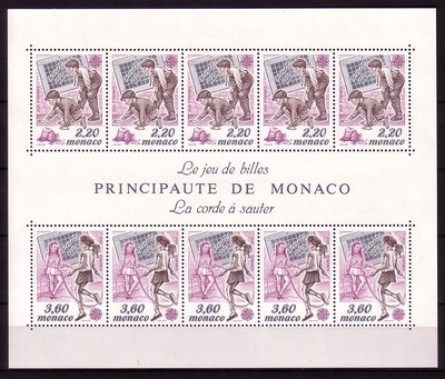 MONACO BLOCK 44 POSTFRISCH(MINT) EUROPA-CEPT 1989 KINDERSPIELE