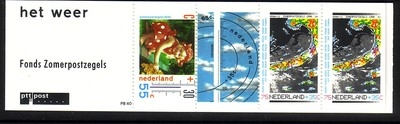 NIEDERLANDE MH 41 POSTFRISCH(MINT) PB 40 SOMMERMARKEN 1990 DAS WETTER