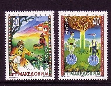 MAKEDONIEN MI-NR. 102-103 POSTFRISCH(MINT) EUROPA 1997 SAGEN LEGENDEN