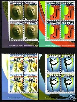 GIBRALTAR MI-NR. 1032-1035 POSTFRISCH(MINT) 4er BLOCK EUROPA 2003 PLAKATKUNST
