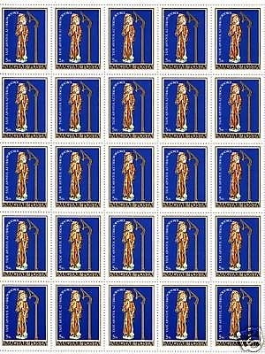 UNGARN MI-NR. 3420-3424 A POSTFRISCH BOGENSATZ (50) CHRISTUS SCHREIN 1980