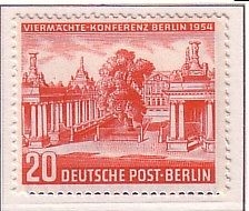 BERLIN MI-NR. 116 POSTFRISCH(MINT) VIERMÄCHTE-KONFERENZ KLEISTPARK 1954