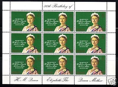 GIBRALTAR MI-NR. 408 POSTFRISCH(MINT) KLEINBOGEN KÖNIGIN MUTTER ELIZABETH