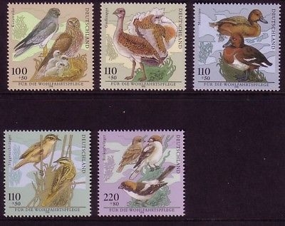 DEUTSCHLAND MI-NR. 2015-2019 POSTFRISCH(MINT) VÖGEL ENTE KORNWEIHE