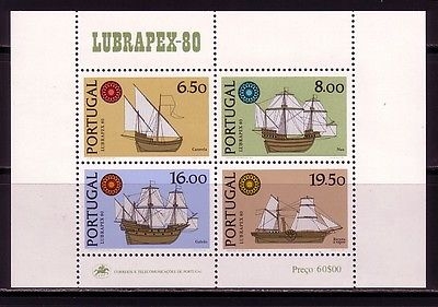 PORTUGAL BLOCK 31 POSTFRISCH(MINT) SCHIFFE LUBRAPEX ´80