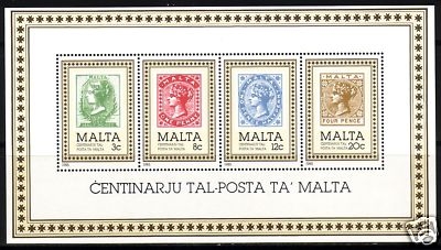 MALTA BLOCK 8 POSTFRISCH(MINT) BRIEFMARKE AUF BRIEFMARKE 1985