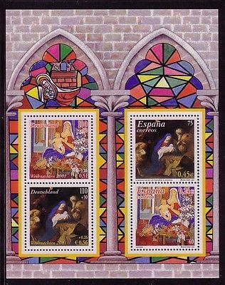DEUTSCHLAND BLOCK 56 POSTFRISCH(MINT) WEIHNACHTEN 2001 PARALLELAUSGABE