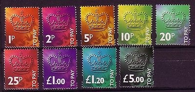 GROSSBRITANNIEN MI-NR. 101-109 POSTFRISCH(MINT) KRONE 1994