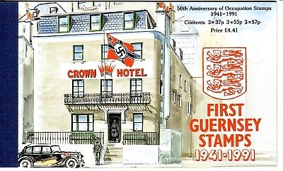 GUERNSEY MH 34 POSTFRISCH(MINT) BESATZUNGSMARKEN VON GUERNSEY 1991 MARKE AUF MARKE