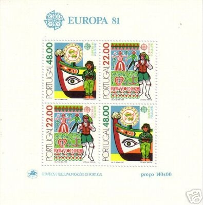 PORTUGAL BLOCK 32 POSTFRISCH(MINT) EUROPA CEPT 1981 FOLKLORE