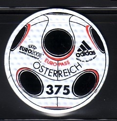 ÖSTERREICH MI-NR. 2722 POSTFRISCH(MINT) FUSSBALL EM 2008 RUNDE SELBSTKLEBENDE MARKE