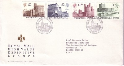 GROSSBRITANNIEN MI-NR. 1174-1177 FDC BURGEN WINDSOR EDINBURGH