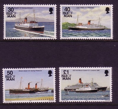 INSEL MAN MI-NR. 560-563 POSTFRISCH(MINT) DAUERMARKEN 1993 SCHIFFE QUEEN ELIZABETH II.