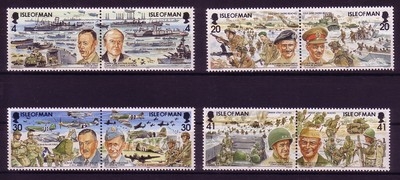 INSEL MAN MI-NR. 593-600 POSTFRISCH(MINT) LANDUNG DER ALLIIERTEN IN DER NORMANDIE