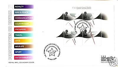 GROSSBRITANNIEN BLOCK 8 I FDC THE STAMP SHOW 2000