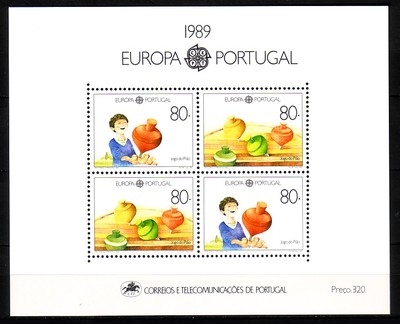 PORTUGAL BLOCK 64 POSTFRISCH(MINT) EUROPA CEPT 1989 KINDERSPIELE