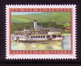 ÖSTERREICH MI-NR. 2767 POSTFRISCH(MINT) TAG DER BRIEFMARKE 2008 - SCHAUFELRADDAMPFER