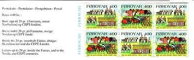 FÄRÖER MH 8 POSTFRISCH(MINT) BRAUCHTUM 1994 ABSCHIED VOM WINTER PFERDE