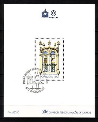 PORTUGAL BLOCK 58 GESTEMPELT(USED) UNESCO STADT ÉVORA 1988