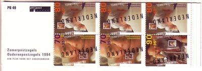 NIEDERLANDE MH 50 POSTFRISCH(MINT) PB 49 SOMMERMARKEN 1994 SENIOREN