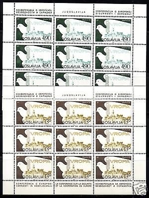 JUGOSLAWIEN MI-NR.1857-1858 POSTFRISCH(MINT) KLEINBOGENSATZ KSZE MADRID 1980
