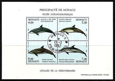 MONACO BLOCK 54 o WALE I DELPHIN TÜMMLER