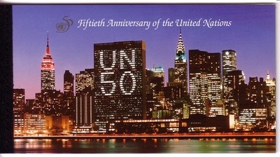 UNO NEW YORK MH 1 POSTFRISCH(MINT) 50 JAHRE UNO