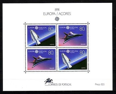 AZOREN BLOCK 12 POSTFRISCH(MINT) EUROPA 1991 EUROPÄISCHE WELTRAUMFAHRT