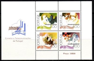 PORTUGAL BLOCK 21 POSTFRISCH(MINT) WEITERBILDUNG 1977