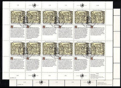 UNO GENF MI-NR. 192-193 o KLEINBOGENSATZ MENSCHENRECHTE (II) 1990 van GOGH, ALBRECHT DÜRER