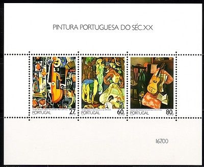 PORTUGAL BLOCK 59 POSTFRISCH(MINT) GEMÄLDE DES 20. JAHRHUNDERTS 1988