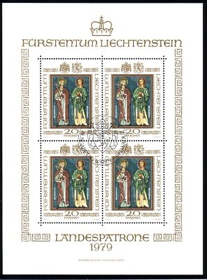 LIECHTENSTEIN MI-NR. 734 GESTEMPELT(USED) KLEINBOGEN LANDESPATRONE 1979