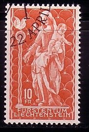 LIECHTENSTEIN MI-NR. 449 GESTEMPELT(USED) MADONNA VON SCHELLENBERG 1965
