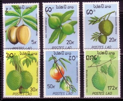 LAOS MI-NR. 1169-1174 POSTFRISCH(MINT) FRÜCHTE