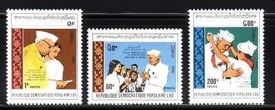 LAOS MI-NR. 1179-1181 POSTFRISCH(MINT) DSCHAWAHARLAL NEHRU 1989 INDISCHER STAATSMANN