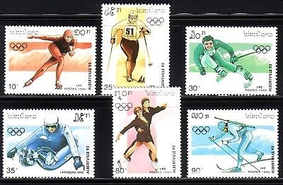 LAOS 1210-1215 POSTFRISCH(MINT) OLYMPISCHE WINTERSPIELE ALBERTVILLE 1992