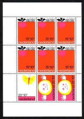 NIEDERLANDE BLOCK 10 POSTFRISCH(MINT) VOOR HET KIND 1971 KINDERBUCH