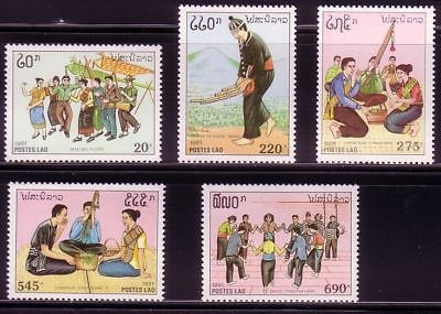 LAOS 1276-1280 POSTFRISCH(MINT) TRADITIONELLE FESTE 1991 SPINDELFEST