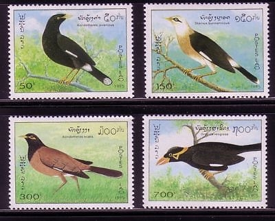LAOS MI-NR. 1448-1451 POSTFRISCH(MINT) VÖGEL - STARE