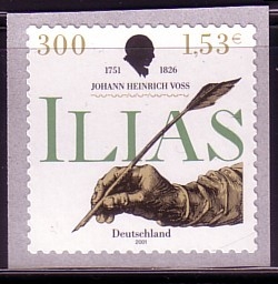 DEUTSCHLAND MI-NR. 2251 POSTFRISCH(MINT) ILIAS JOHANN HEINRICH VOß SCHRIFTSTELLER 2001