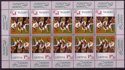 LITAUEN MI-NR. 664 POSTFRISCH(MINT) KLEINBOGEN EUROPA 1998 FESTE und FEIERTAGE
