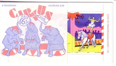 SCHWEDEN MH 124 POSTFRISCH(MINT) ZIRKUS 1987 CLOWNS