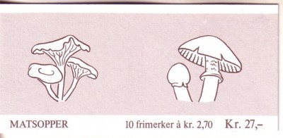NORWEGEN MH 10 POSTFRISCH(MINT) PILZE 1987 PFIFFERLING REIFPILZ