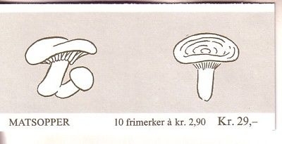 NORWEGEN MH 11 POSTFRISCH(MINT) PILZE 1988 RÖTELRITTERLING FICHTENREIZKER