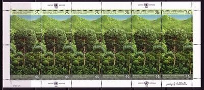 UNO NEW YORK MI-NR. 547-548 POSTFRISCH(MINT) KLEINBOGEN RETTET DEN WALD 1988