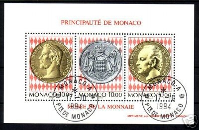 MONACO BLOCK 64 GESTEMPELT(USED) PLANUNG DES BRIEFMARKENMUSEUMS