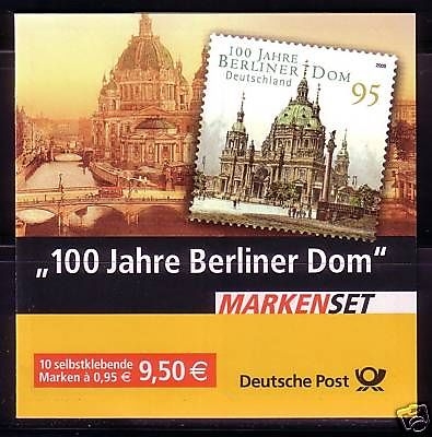 DEUTSCHLAND MH 57 POSTFRISCH(MINT) sk 100 JAHRE BERLINER DOM 2005