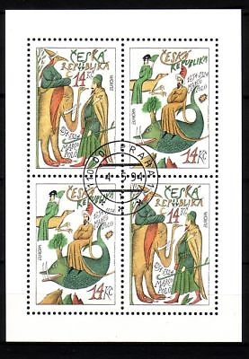 TSCHECHISCHE REPUBLIK 36-37 GESTEMPELT KLEINBOGEN EUROPA 1994 REISE VON MARCO POLO