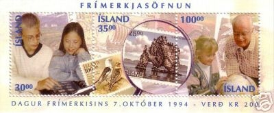 ISLAND BLOCK 17 POSTFRISCH(MINT) TAG DER BRIEFMARKE 1994 MARKE AUF MARKE