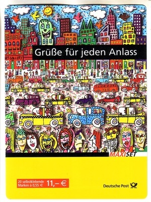 DEUTSCHLAND MH 73 POSTFRISCH(MINT) BRIEFMARKENGRÜSSE VON JAMES RIZZI